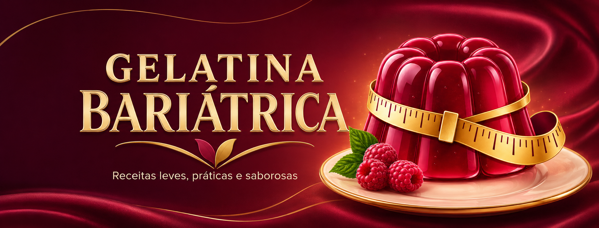 Gelatina Bariátrica: receitas leves, práticas e saborosas.